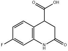 7-fluoro-2-oxo-1,2,3,4-tetrahydro-4-quinolinecarboxylic acid(SALTDATA: FREE) 구조식 이미지