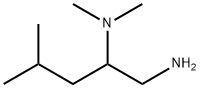 (1-amino-4-methylpentan-2-yl)dimethylamine Structure