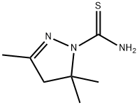 2-Pyrazoline-1-carboxamide,3,5,5-trimethylthio-(6CI,7CI) Structure