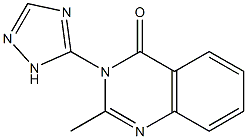 2-methyl-3-(4H-1,2,4-triazol-3-yl)-4(3H)-quinazolinone Structure