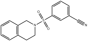 3-(3,4-dihydroisoquinolin-2(1H)-ylsulfonyl)benzonitrile Structure