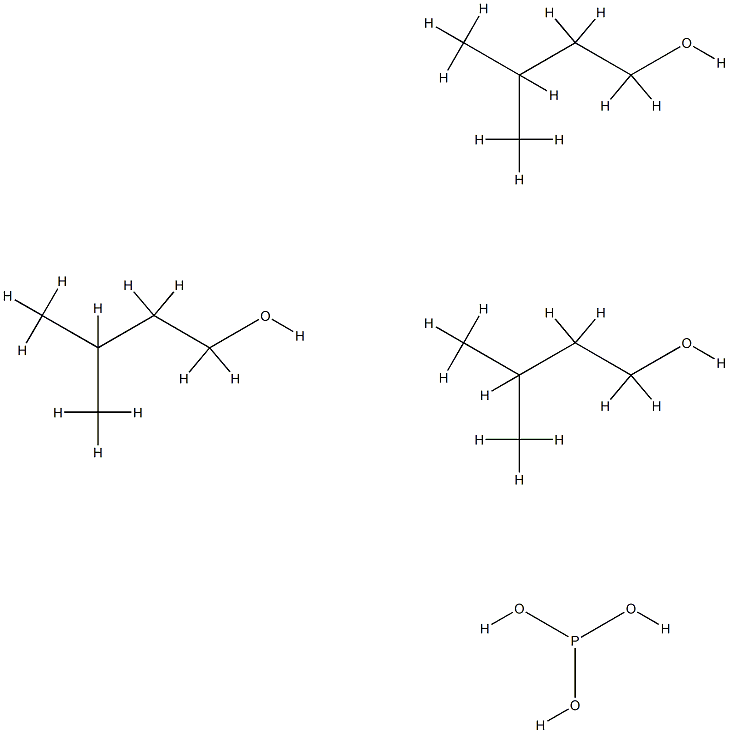 1-Butanol, 3-methyl-, phosphite (3:1) Structure