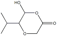 1,4-Dioxan-2-one,6-hydroxy-5-(1-methylethyl)-(9CI) 구조식 이미지