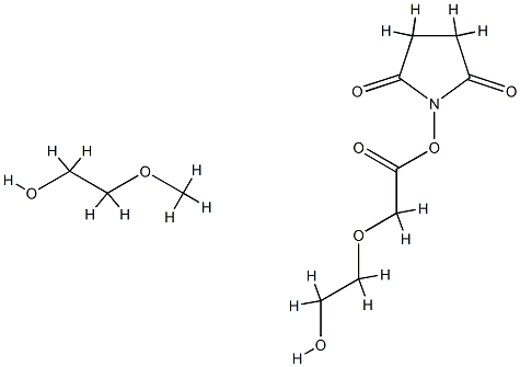 MONO-METHYL POLYETHYLENE GLYCOL 5'000ACETIC ACID N-SUCCINIMIDYL ESTER Structure