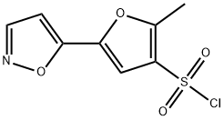 5-(5-isoxazolyl)-2-methyl-3-furansulfonyl chloride(SALTDATA: FREE) Structure