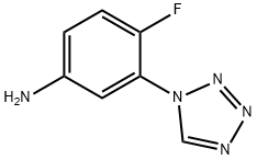 4-fluoro-3-(1H-tetrazol-1-yl)aniline(SALTDATA: FREE) 구조식 이미지