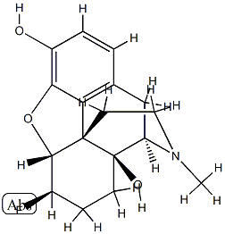 6-fluoro-6-desoxyoxymorphone Structure