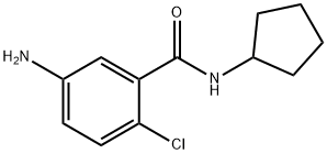 5-amino-2-chloro-N-cyclopentylbenzamide Structure