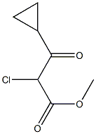 Cyclopropanepropanoic  acid,  -alpha--chloro--bta--oxo-,  methyl  ester Structure