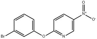 2-(3-bromophenoxy)-5-nitropyridine Structure