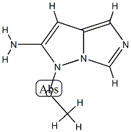 1H-Imidazo[1,5-b]pyrazol-2-amine,  1-methoxy- Structure