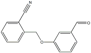 2-[(3-formylphenoxy)methyl]benzonitrile 구조식 이미지