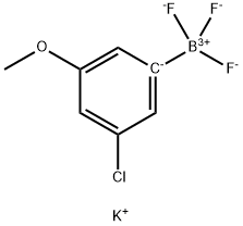 Potassium (3-chloro-5-methoxyphenyl)trifluoroborate 구조식 이미지