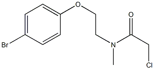 N-[2-(4-BROMOPHENOXY)ETHYL]-2-CHLORO-N-METHYLACETAMIDE 구조식 이미지