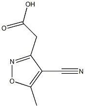 3-이속사졸아세트산,4-시아노-5-메틸-(9CI) 구조식 이미지