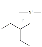 1-Butanaminium,2-ethyl-N,N,N-trimethyl-, iodide (1:1) Structure