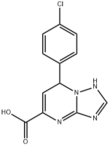 7-(4-chlorophenyl)-4,7-dihydro[1,2,4]triazolo[1,5-a]pyrimidine-5-carboxylic acid Structure