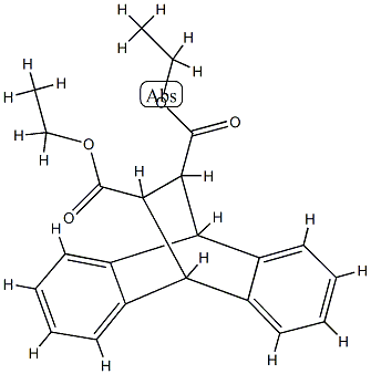 9,10-Ethanoanthracene-11,12-dicarboxylicacid, 9,10-dihydro-, diethyl ester, (11R,12R)-rel- (9CI) Structure