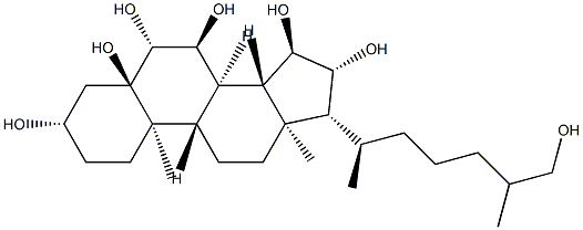 5α-Cholestane-3β,5,6β,7α,15α,16β,26-heptaol Structure