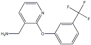 {2-[3-(trifluoromethyl)phenoxy]pyridin-3-yl}methanamine 구조식 이미지