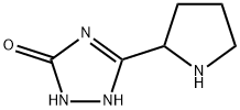 5-pyrrolidin-2-yl-2,4-dihydro-3H-1,2,4-triazol-3-one(SALTDATA: HCl) 구조식 이미지