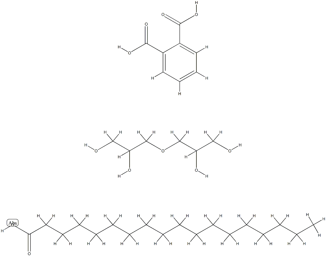 1,2-Benzenedicarboxylic acid, mixed esters with 3,3'-oxybis[1,2-propanediol] and stearic acid Structure