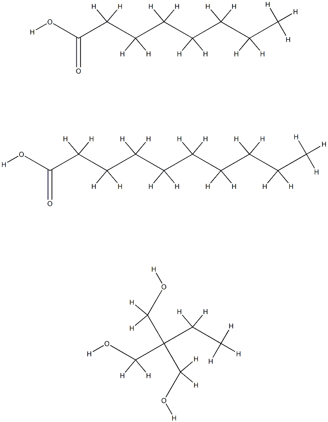 Decanoic acid, mixed triesters with octanoic acid and trimethylolpropane Structure