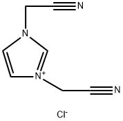 1,3-Bis(cyanomethyl)imidazolium  chloride Structure