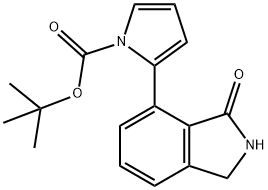 1H-Pyrrole-1-carboxylic acid, 2-(2,3-dihydro-3-oxo-1H-isoindol-4-yl)-, 1,1-diMethylethyl ester Structure