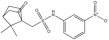 (7,7-dimethyl-2-oxobicyclo[2.2.1]hept-1-yl)-N-{3-nitrophenyl}methanesulfonamide 구조식 이미지
