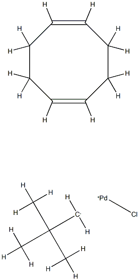Chloro[(1,2,5,6-η)-1,5-cyclooctadiene](2,2-dimethylpropyl)-palladium 95% 구조식 이미지