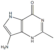 4H-Pyrrolo[3,2-d]pyrimidin-4-one,7-amino-1,5-dihydro-2-methyl-(9CI) Structure