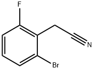 2-브로모-6-플루오로페닐아세토니트릴 구조식 이미지