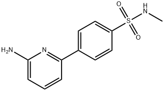 4-(6-a미노피리딘-2-일)-N-메틸벤젠설폰아미드 구조식 이미지