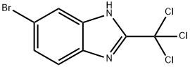 1H-벤지미다졸,6-브로모-2-(트리클로로메틸)- 구조식 이미지