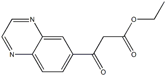 6-Quinoxalinepropanoic acid, β-oxo-, ethyl ester 구조식 이미지