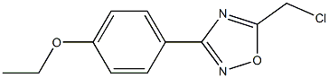 5-(CHLOROMETHYL)-3-(4-ETHOXYPHENYL)-1,2,4-OXADIAZOLE Structure