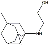 2-[(3,5-dimethyl-1-adamantyl)amino]ethanol 구조식 이미지