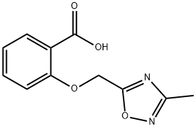 2-[(3-methyl-1,2,4-oxadiazol-5-yl)methoxy]benzoic acid Structure