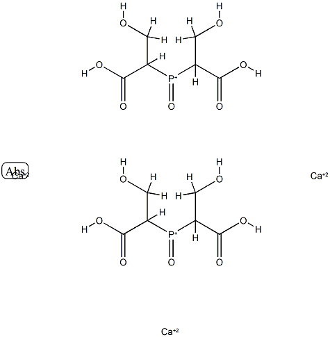 tricalcium bis[2,2'-[(oxidophosphonoyl)bis(oxy)]dipropionate] Structure