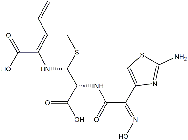 (αR,2R)-α-[[(2Z)-2-(2-AMino-4-thiazolyl)-2-(hydroxyiMino)acetyl]aMino]-4-carboxy-5-ethenyl-3,6-dihydro-2H-1,3-thiazine-2-acetic Acid Structure