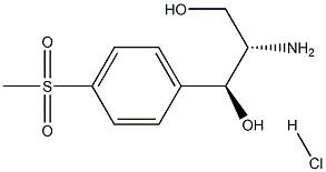 L-(-)-threo-2-amino-1-(p-methylsulphonylphenyl)propane-1,3-diol hydrochloride  Structure