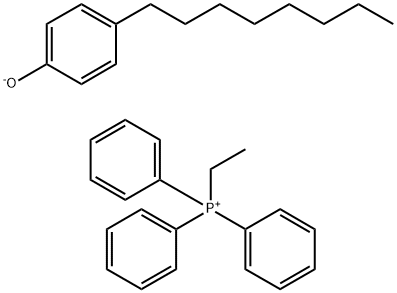 ethyltriphenylphosphonium, salt with 4-octylphenol (1:1) Structure