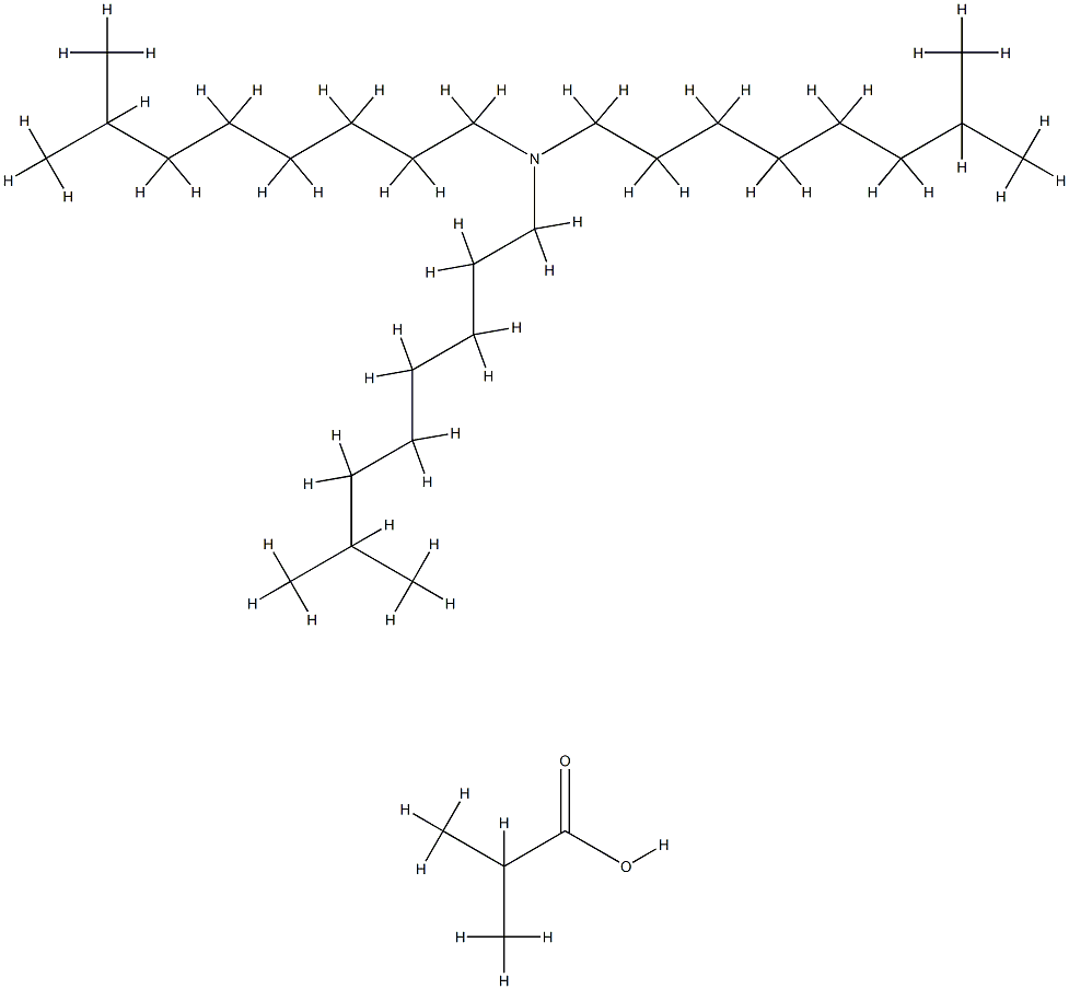 isobutyric acid, compound with triisononylamine (1:1)  Structure