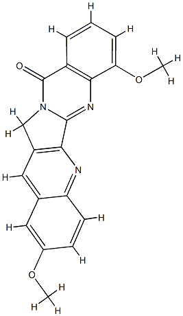 Quino[2,3:3,4]pyrrolo[2,1-b]quinazolin-11(13H)-one,  2,7-dimethoxy- Structure