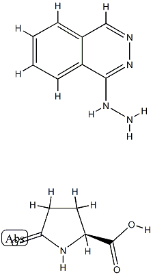 5-oxo-L-proline, compound with phthalazin-1(2H)-one hydrazone (1:1) Structure