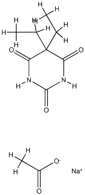 sodium 5,5-diethylbarbiturate, monoacetate Structure