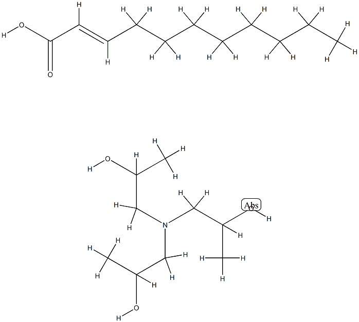 undecenoic acid, compound with 1,1',1''-nitrilotripropan-2-ol (1:1) Structure