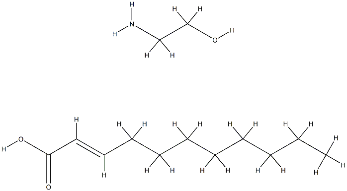 undecenoic acid, compound with 2-aminoethanol (1:1) Structure