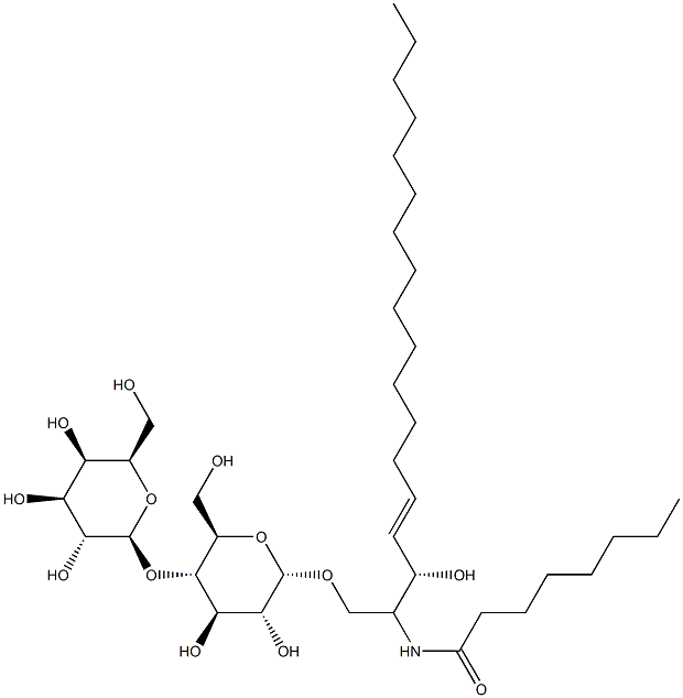 D-락토실-1-1'-N-옥타노일-L-트레오-스핑고신 구조식 이미지